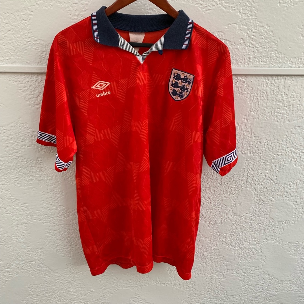 Vintage Umbro England Soccer Jersey